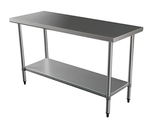 Stainless steel work table