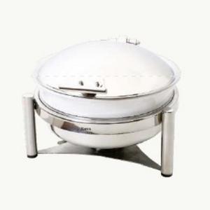 Baby wave round chafing dish wit ceramic bowl