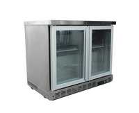 0.9m under-machine air-cooled glass door operation table