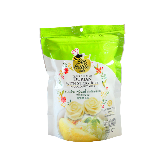 Freeze Dried Durian with Sticky rice 30 g.