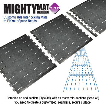 INTERLOCKING SYSTEM END SECTION WITH FINISHING