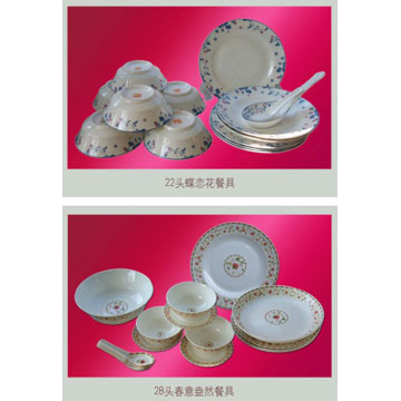 22 suits butterfly series and 28 suits spring series dinnerware