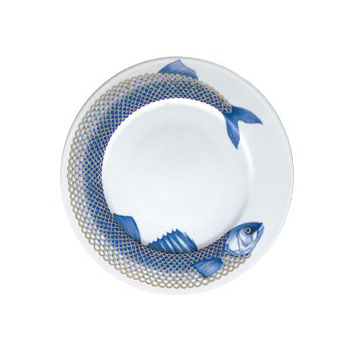 European food bone china plate