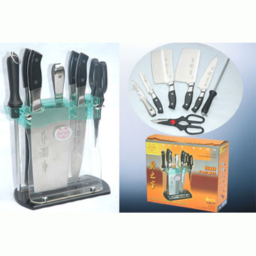 8 piece kitchen knives suit