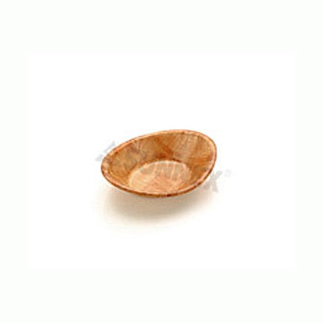 WOVEN WOOD BOWL, OVAL