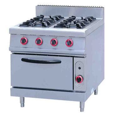 Gas Range With 4- Burner & Oven