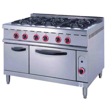 Gas Range With 6-Burner & Oven