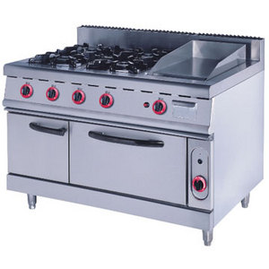 Gas Range With 4-Burner & Griddle & Oven