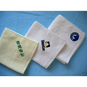 Embroidered terry towels