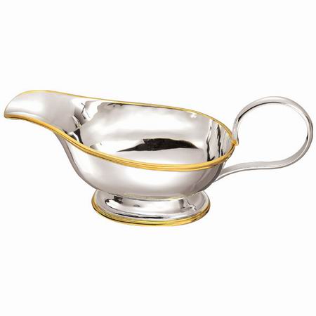 2052A Juice boat,Brass, silver plated
