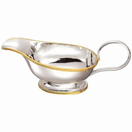 2052A Juice boat,Brass, silver plated