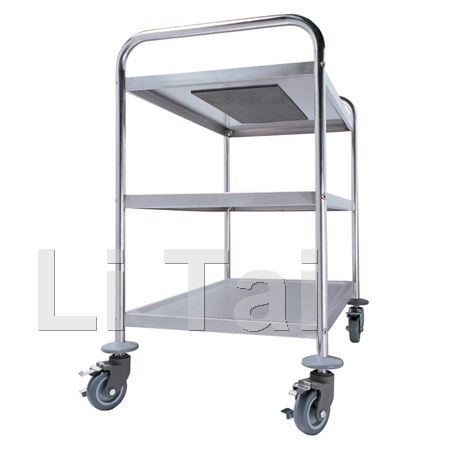 Stainless Steel Three-layers Dining Cart(business style)