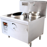 Induction Wok with Rear Stock Pot (Single Head)