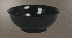 Big black Japan-style bowl