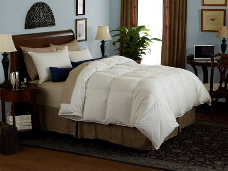 Classic Hospitality Down Comforter -Grey Duck Down -Year Round