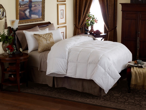 Luxury Hospitality Down Comforter -White Goose Down -Extra Light