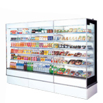 Straight-back Commercial Air Curtain Cabinet