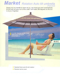 Outdoor Umbrella and Swing Chair