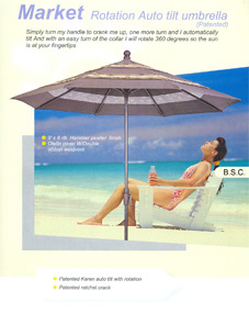 Outdoor Umbrella and Swing Chair