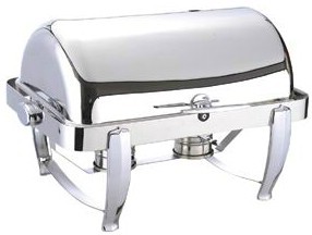 A square foot full-cast chrome-plated flip buffet stove