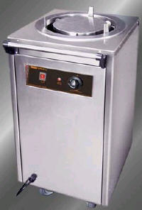 Electric plate warmer cart