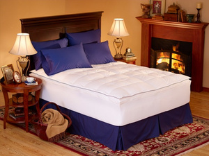 Luxury Down on Top Feather Bed - Grey Duck