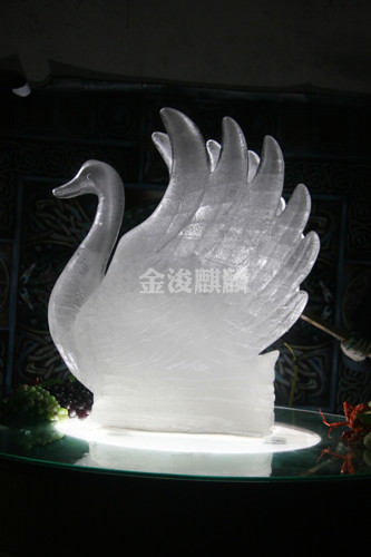 ice sculpture mould-Swan spreading the sings