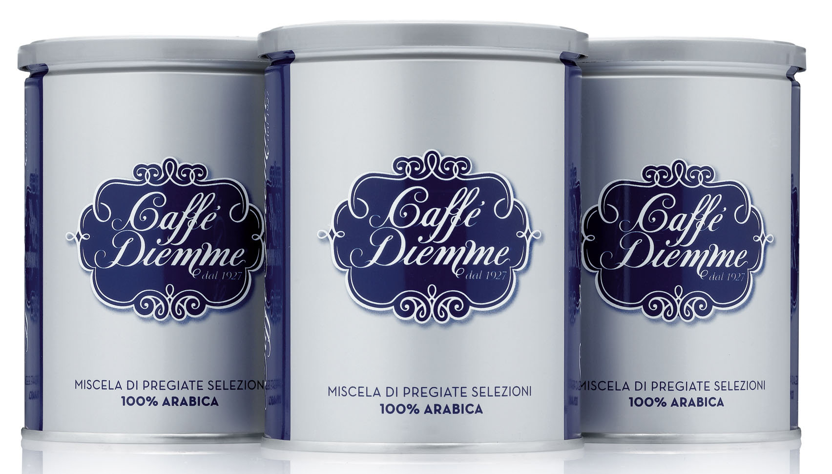 'Miscela Blu' blend of ground coffee in tin