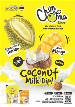 Freeze Dried Durian with Coconut Milk Dip