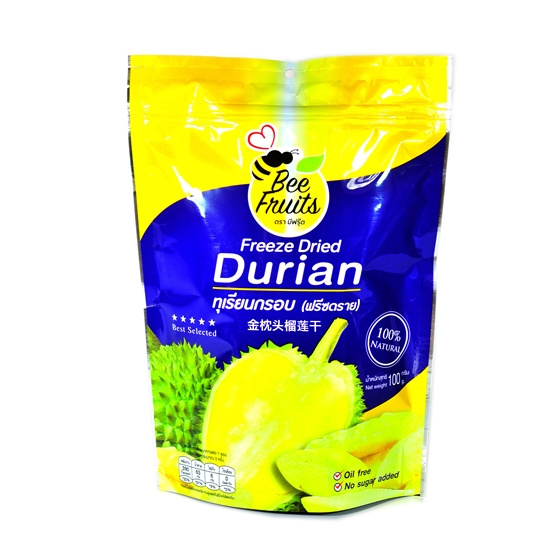 Freeze Dried Durian with Sticky Rice in Coconut Milk