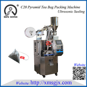 C20 Inner Pyramid Tea Bag Packing Machine Ultrasonic Sealing