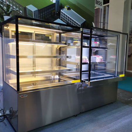 1.5 Version Square Cold Showcase with Front Drawable Glass (FGDG1.5A-900LSD)