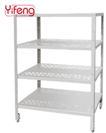 Assembly perforated shelf
