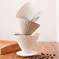 Homebarista Reusable Pour Over Ceramic Coffee Dripper Coffee Filter