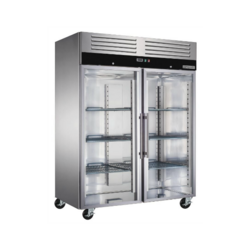 KG1400GND  refrigerator with glass door