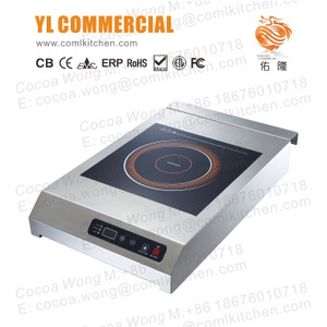 YLC 3500W Vertical Commercial Induction Hob Heavy Duty Electric Stove C3510-SL