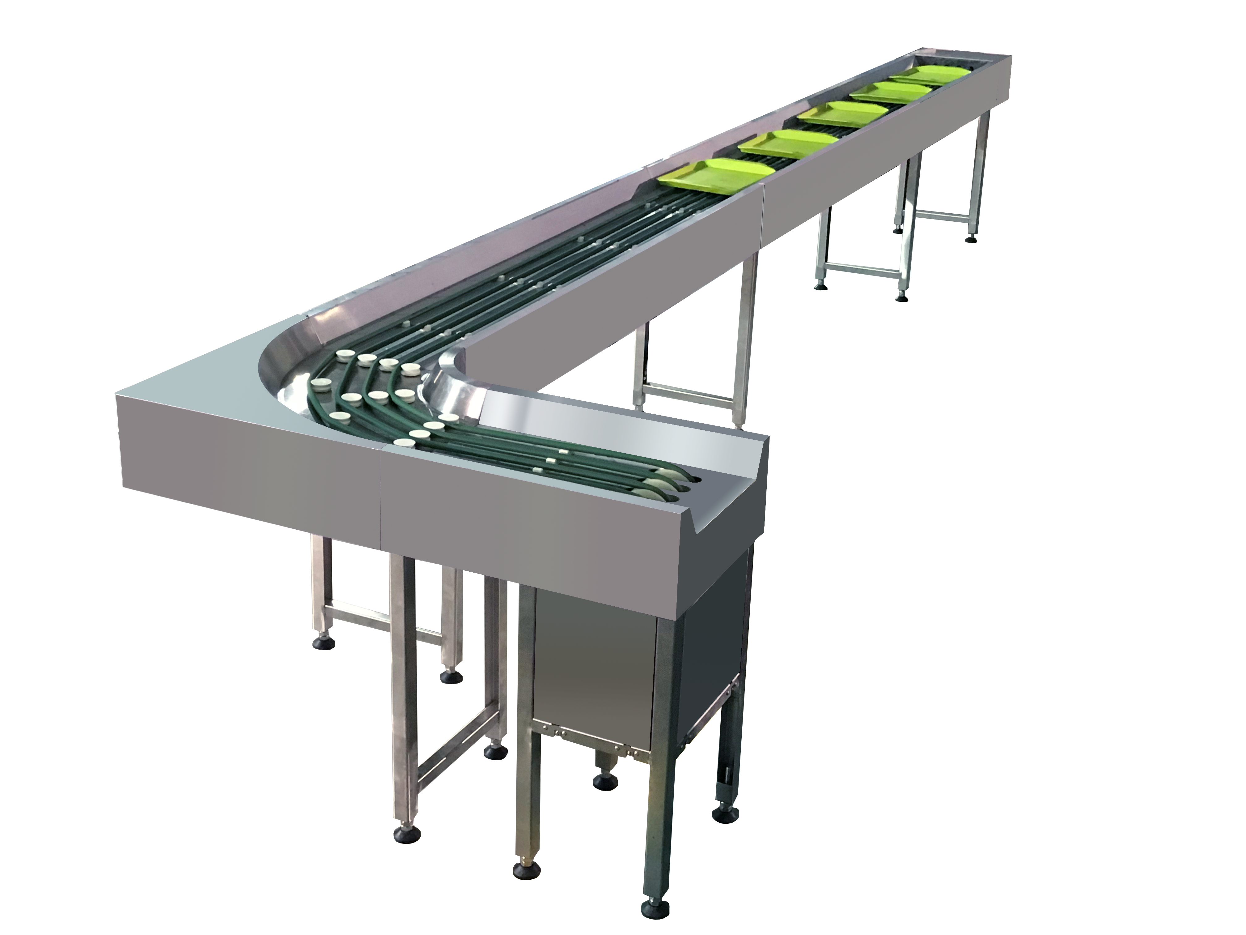 Food grade ribbed  Conveyor