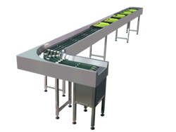 Food grade ribbed  Conveyor