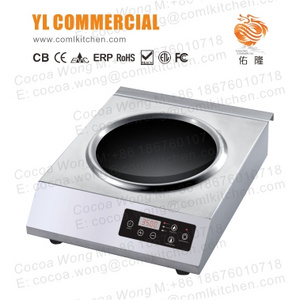 YLC 3500W Desktop Chinese Wok Heavy Duty Magnetic Stove Induction Cooker C3512-BW
