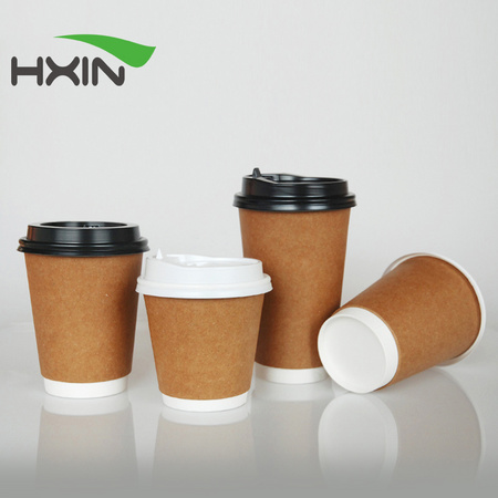 disposable double wall kraft paper cup