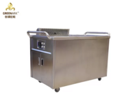 Induction Mobile Teppanyaki Grill Table Electrostatic Fume Down Exhaustion
