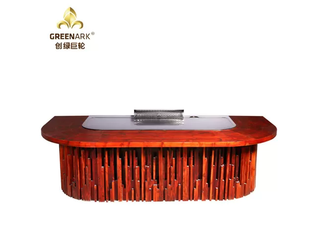 Orient Wood Spirit Teppanyaki Hibachi Grill Table For Restaurant / Outdoor Barbecue