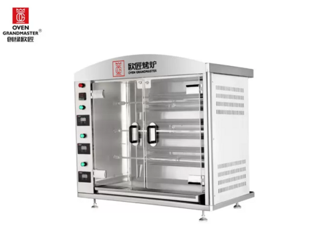 Stainless Steel 304 Roast Chicken Grill Machine / multi Chicken Electric Oven