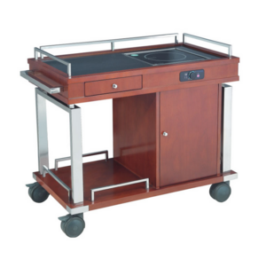 Induction Cooker Dining Cart-Marble Panel