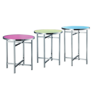 LED foldable round buffet table