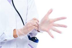 Medical PVC examination gloves