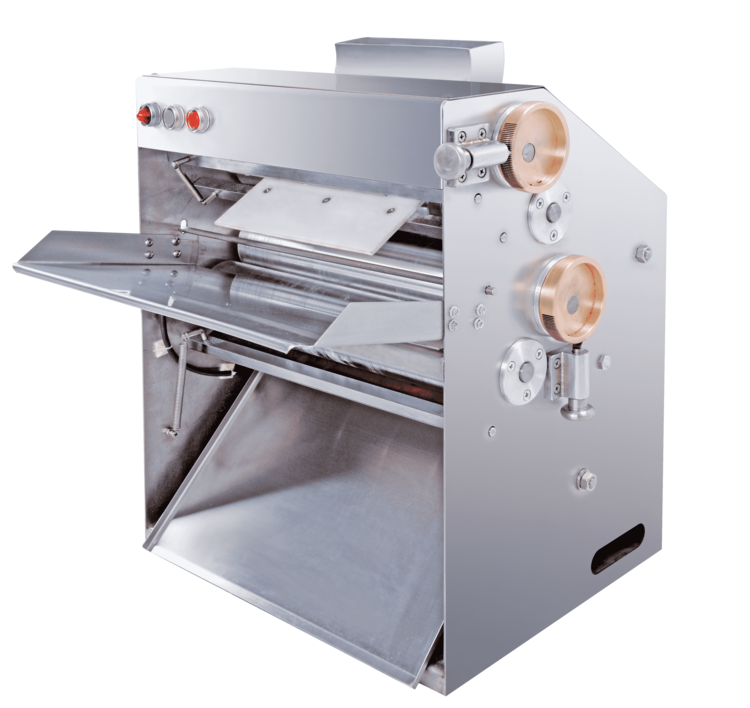 Pizza dough pressing machine