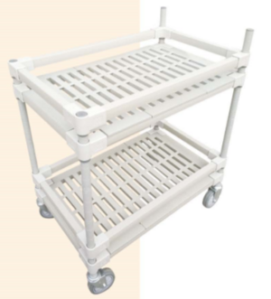 ENVIRONMENTAL PROTECTION PLASTIC SHELVING / TROLLEY