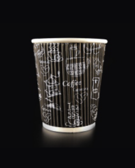 Corrugated paper cup
