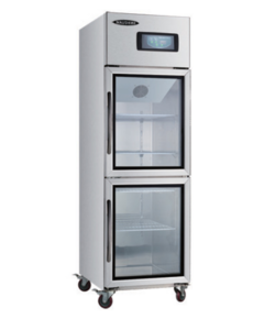 Direct Cooling Upright Two small doors showcase（Glass Door）